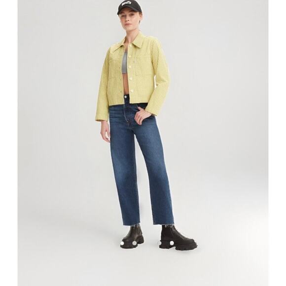 Levi's Premium RIBCAGE STRAIGHT ANKLE WOMEN'S JEANS Size 25 - Picture 1 of 9